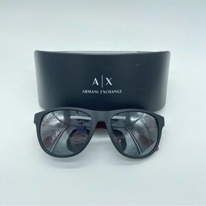 Armani Exchange New Polarized Red and Black Sunglasses with Case